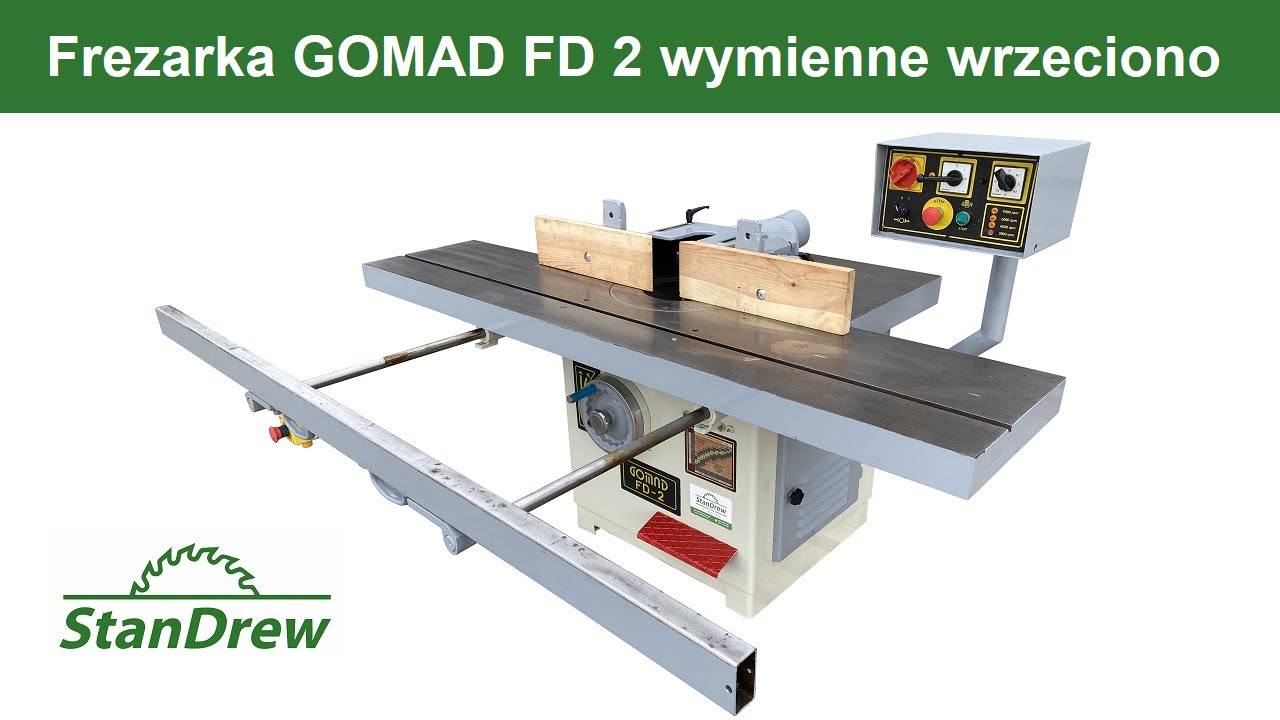 Frezarka GOMAD FD 2 wymienne wrzeciono - StanDrew maszyny stolarskie