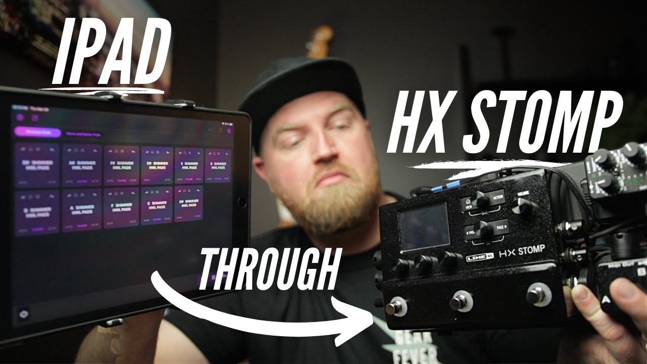 How to run Ambient Worship Pads through your HX Stomp using an iPad!