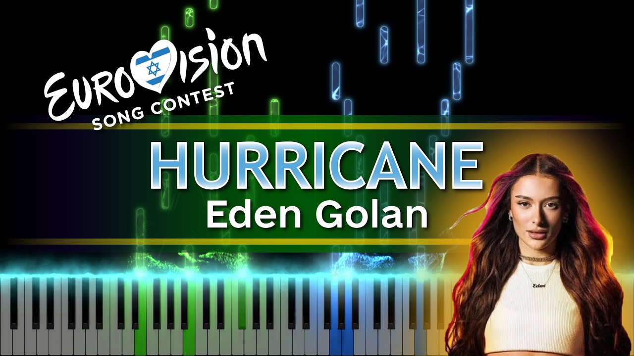 Eden Golan - Hurricane 🇮🇱 Israel (Eurovision 2024) [piano tutorial + sheet piano]