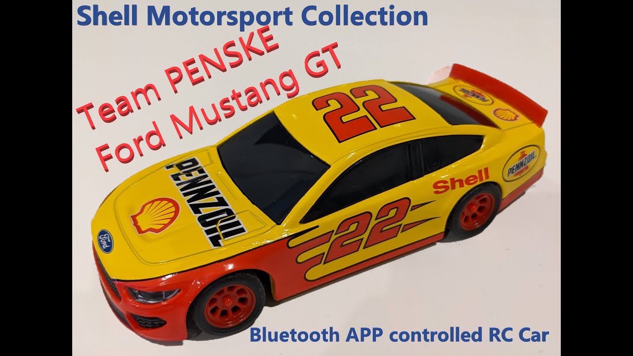 Team Penske Ford Mustang GT Unboxing - Shell Motorsport Collection. Bluetooth APP Controlled RC Cars