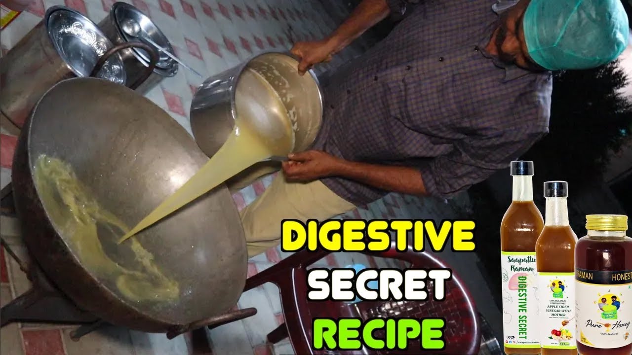 Secret Revealed! Digestive Secret Drink Making - Ginger, Garlic, Lemon, ACV with mother & Honey