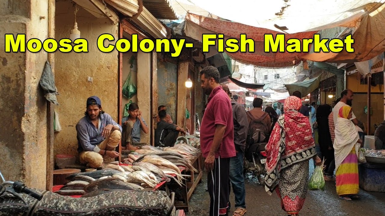 Fish Market Karachi Oldest Fish Market Mossa Colony Musa | Culture Sea Food Pakistan | Adeel Jamil
