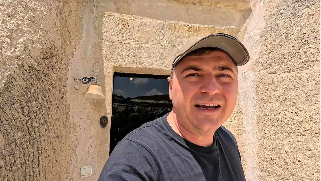 Our most unique hotel room ever! Cave hotel in Cappadocia, Turkey.