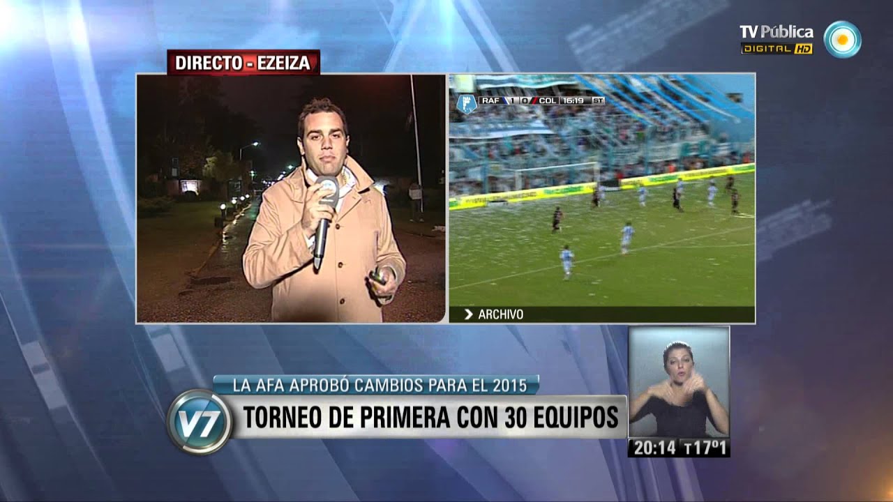 Visi&oacute;n 7 - Torneo de Primera con 30 equipos