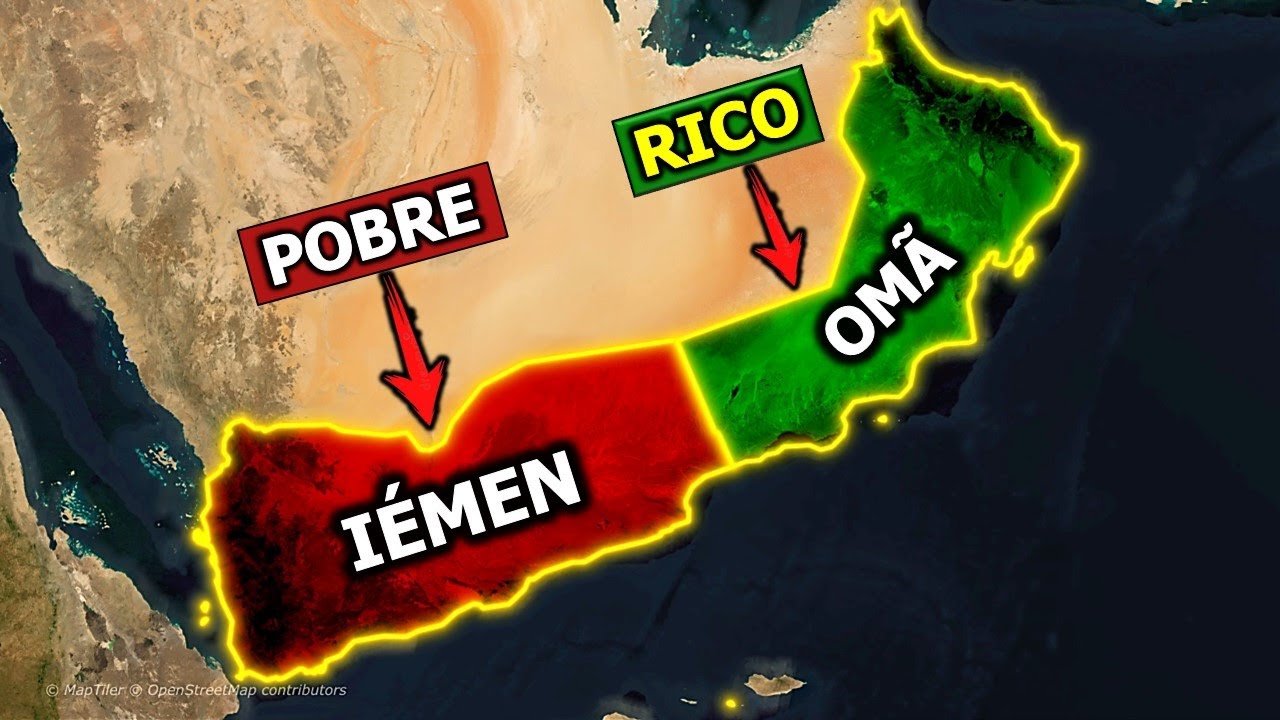 Por que o Iêmen é pobre, mas Omã é rico?