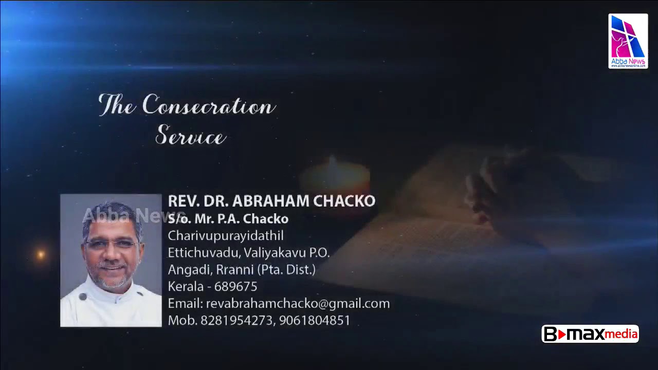 Consecration Service of Rev. Dr.Abraham Chacko