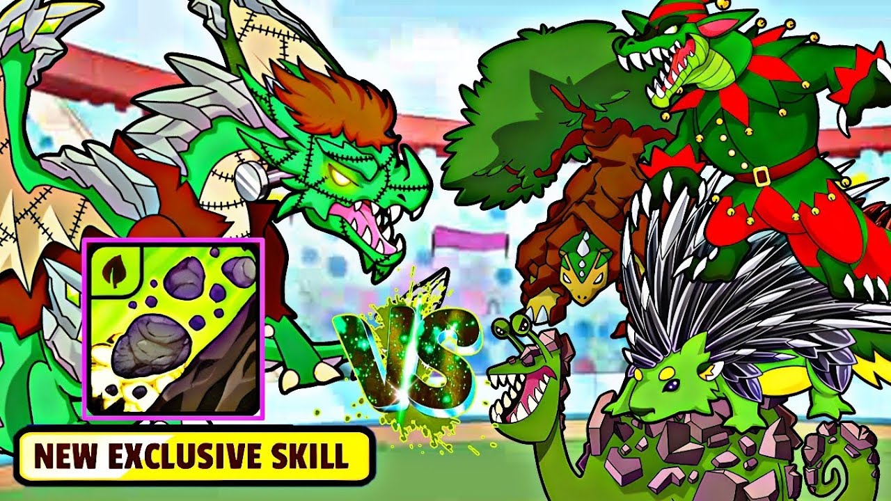 Sauryx New Skill VS All Grass Legendaries 👑 Battle 🤩🔥 In Dynamons World