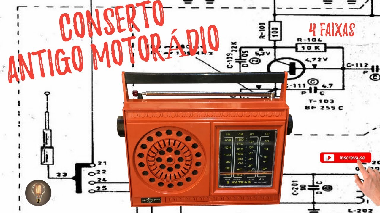 Conserto, Reparo de um Antigo Rádio Fabricado Pela Motorádio!