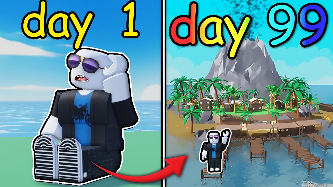 i completed Roblox build an island...