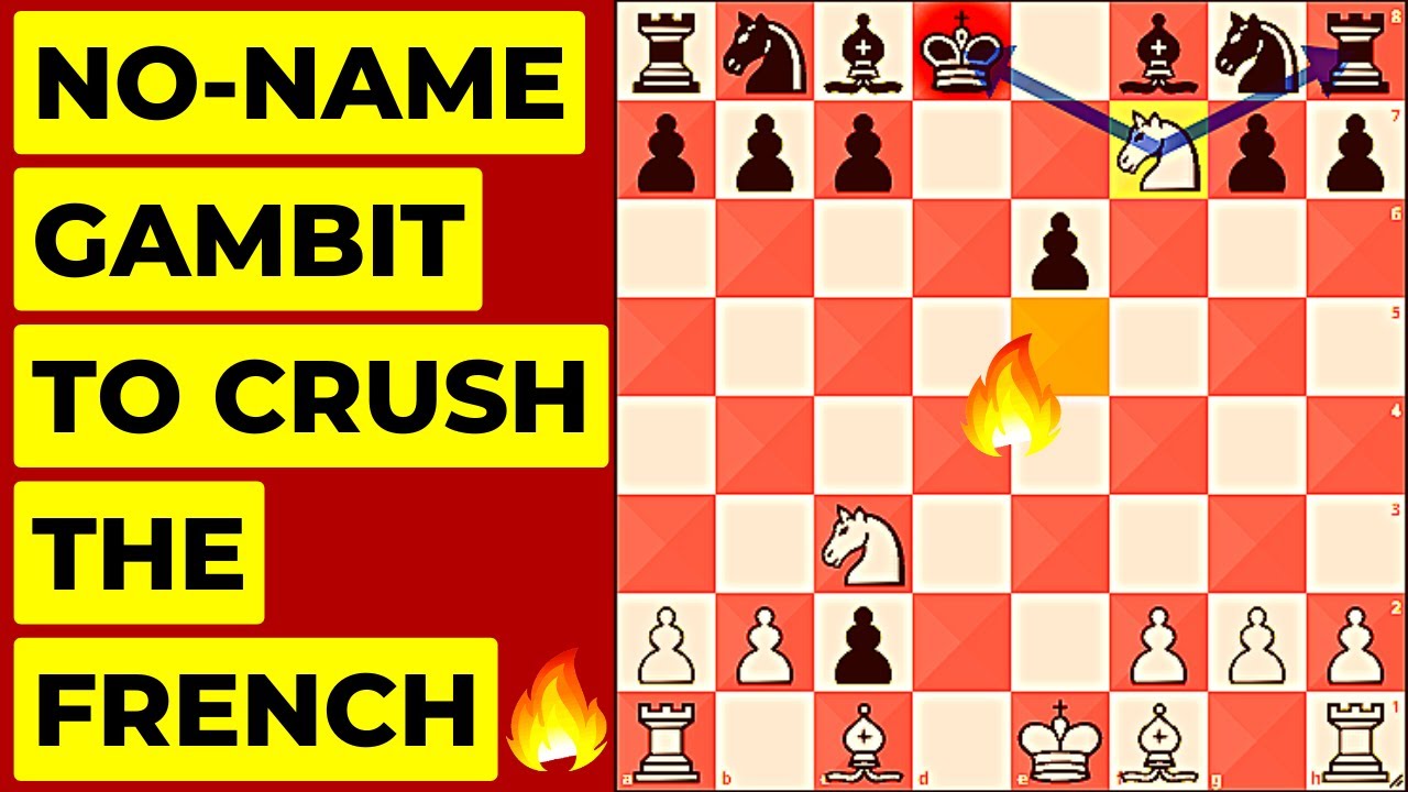 This No-Name Gambit Can Crush The French Defense Fast😶😶😶