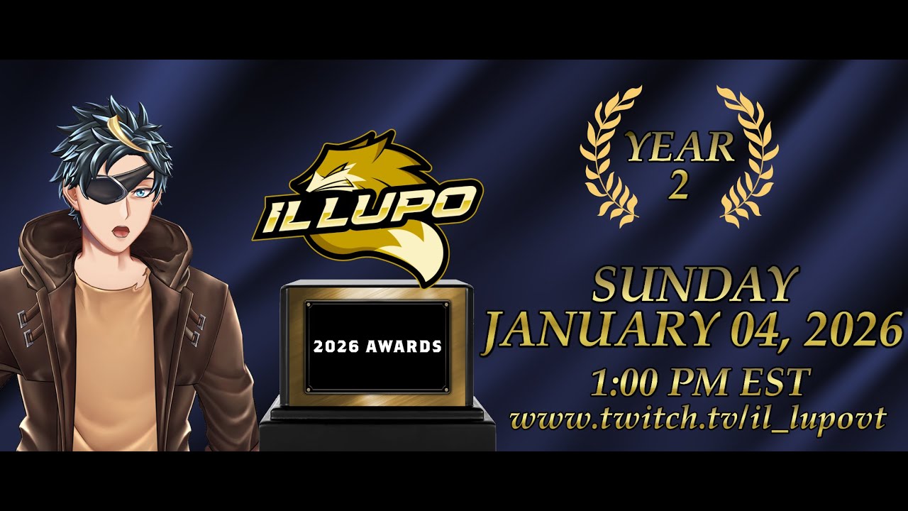 2026 Il Lupo Awards! Celebrating my 2nd anniversary of streaming as a Vtuber!