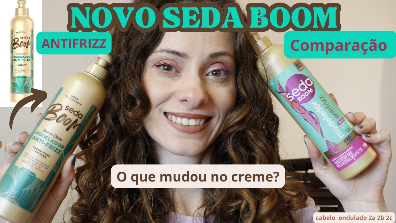 NOVO CREME SEDA ANTIFRIZZ comparei a versão nova e a antiga do modelador