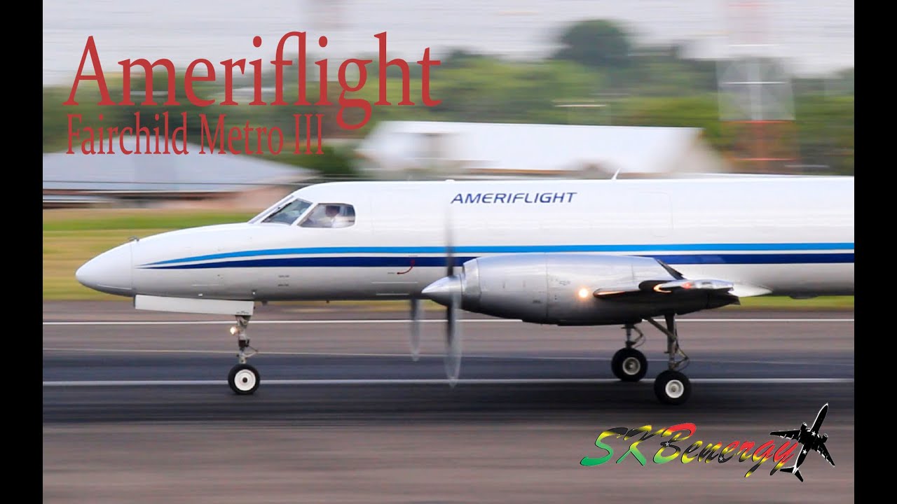 Ameriflight Fairchild Metro III action @ the Robert L. Bradshaw Int'l Airport, St. Kitts