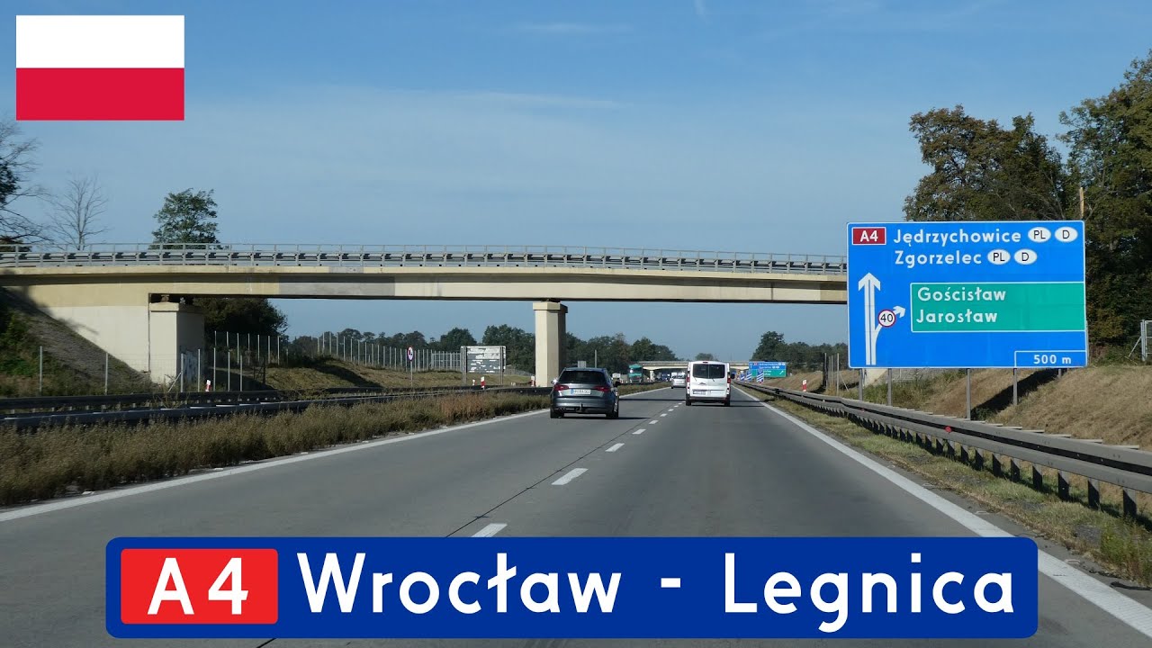 A4 from Wrocław to Legnica in Poland