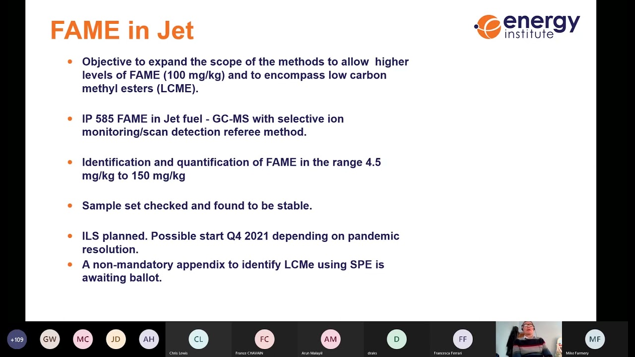UK MoD Aviation Fuels Committee Meeting - Day 2