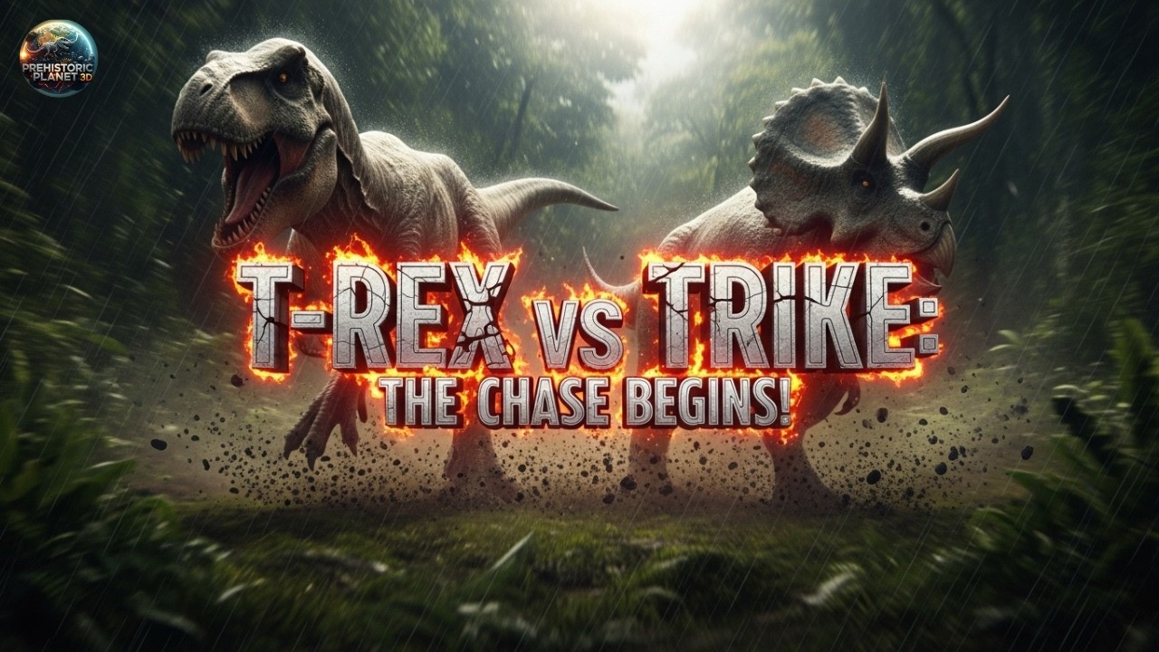 Prehistoric Planet: Chase Through the Valley – T-Rex vs Trike