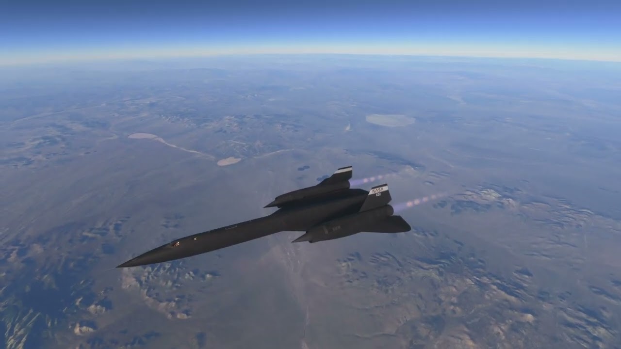 SR-71 Blackbird Microsoft Flight simulator 2024 Mach 3,10
