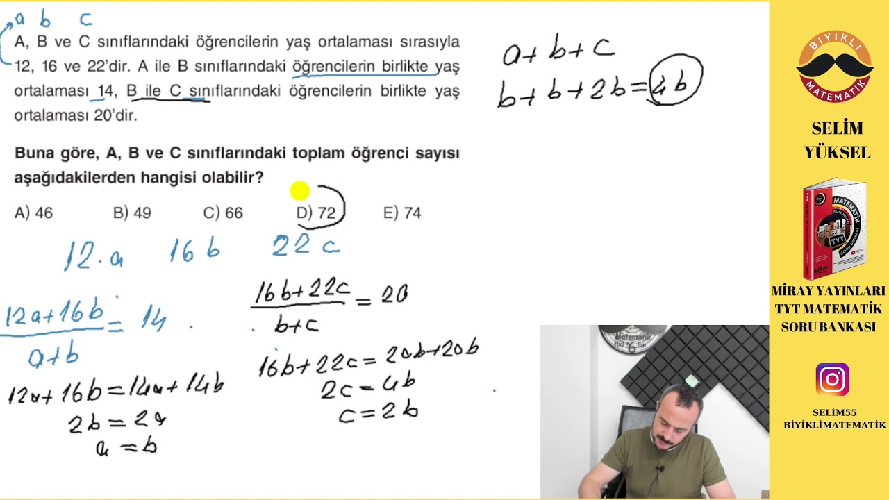 Oran Orantı  Test 3 Miray Yayınları TYT Soru Bankası