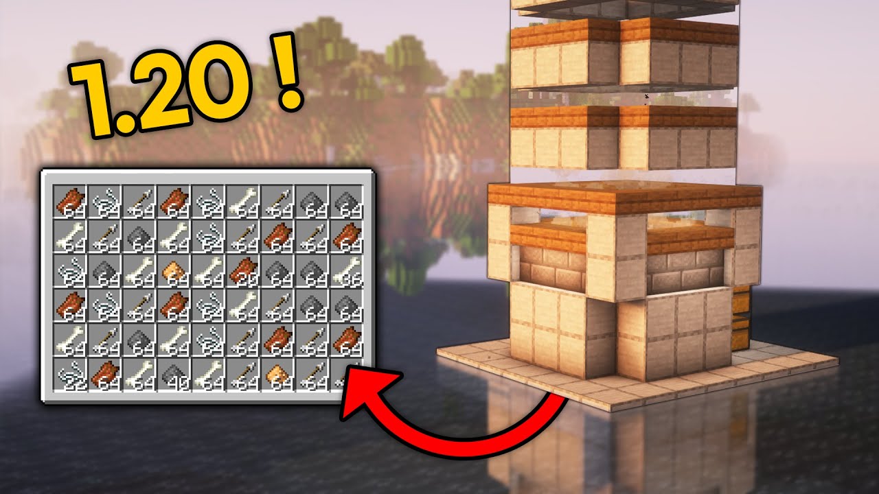 TUTO FACILE : FERME à MOB 1.20 + ( Sans Spawner )