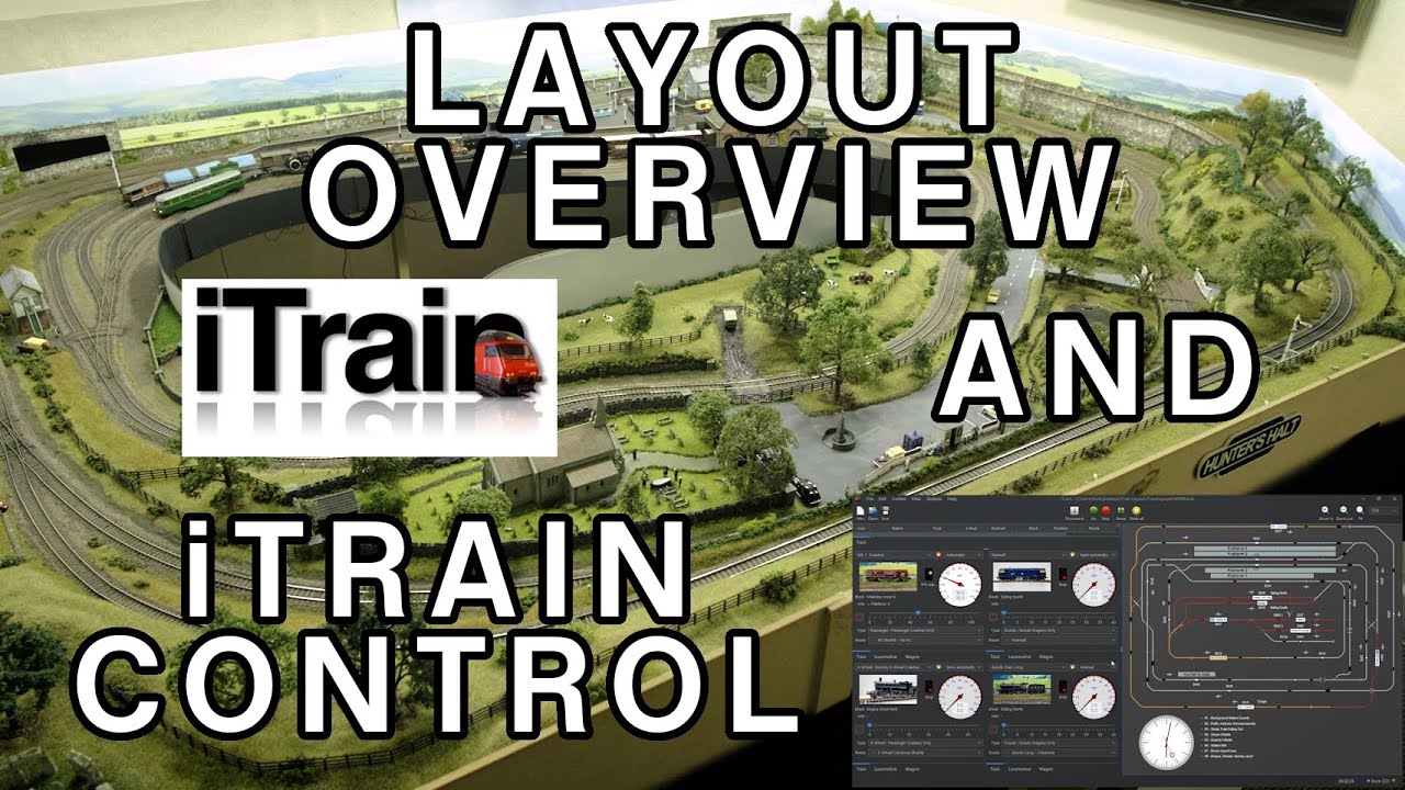 iTrain Control and Hunters Halt Layout Overview