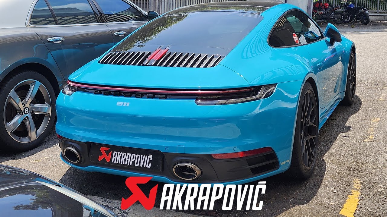 AKRAPOVIC PORSCHE 911 (992) CARRERA 4S | MCCHIP DKR STAGE 2 | RARE MIAMI BLUE
