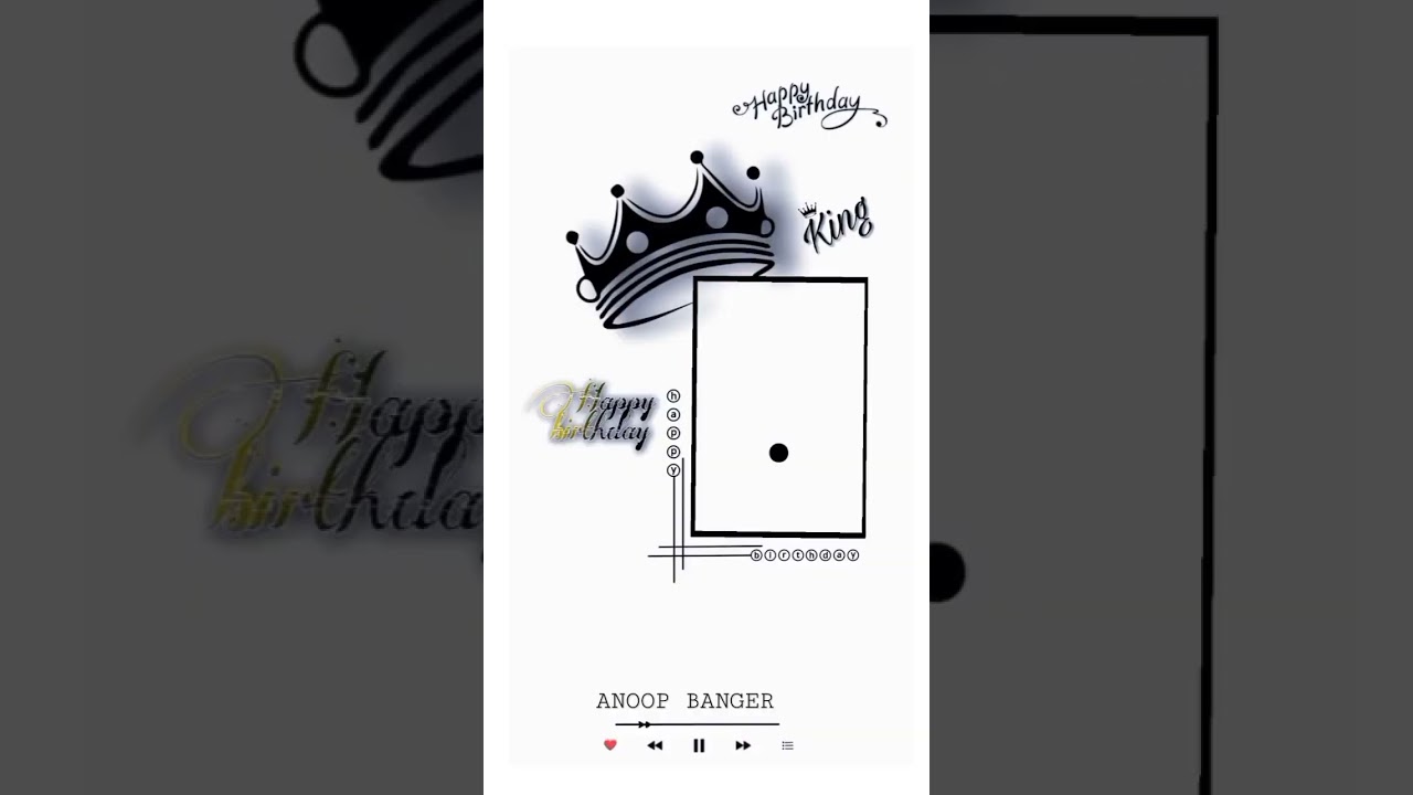 HAPPY BIRTHDAY PHOTO FRAME , PHOTO FRAME FOR BIRTHDAY EDITING ❤️❤️
