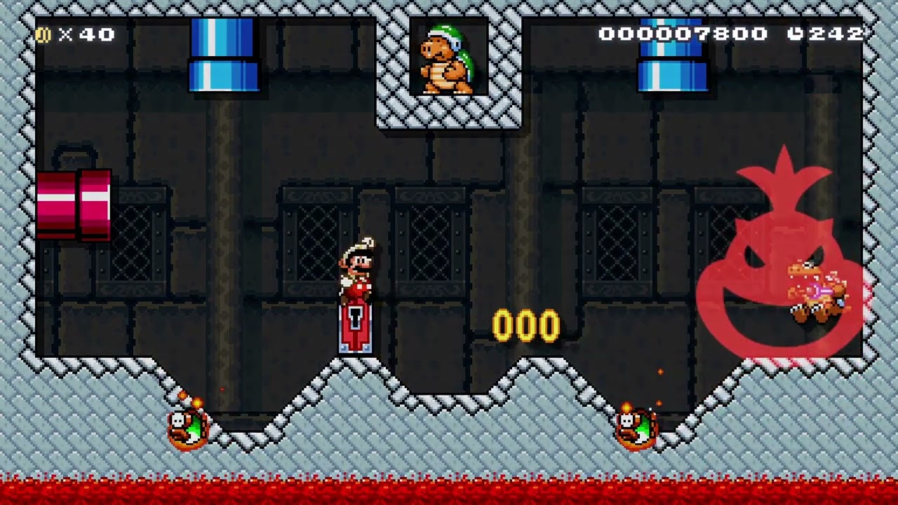 Morton's Castle by Pixl maker 🍄 Super Mario Maker 2 ✹Switch✹ #bmp