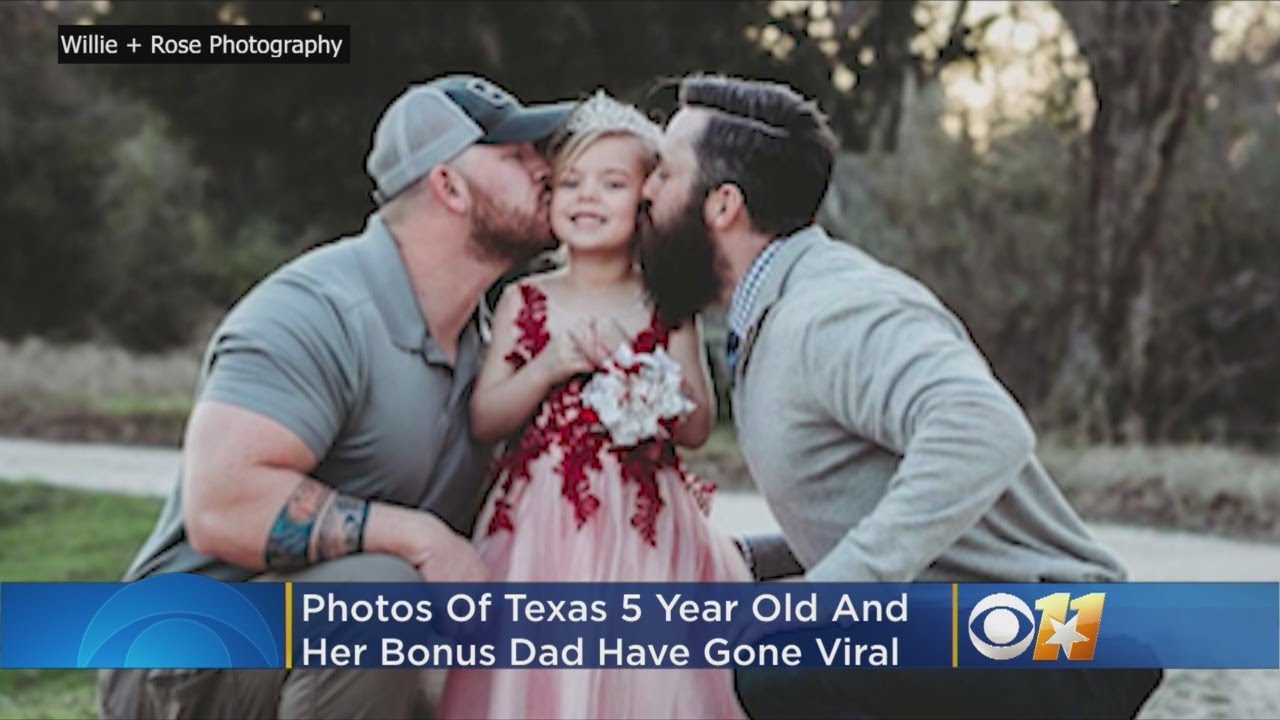 Photo Of Texas 5-Year-Old With Birth Dad And 'Bonus Dad' Goes Viral