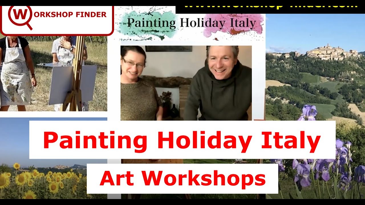 Meet Jana Fritzsche and John Skelcher for their Painting Holiday Italy art workshops.
