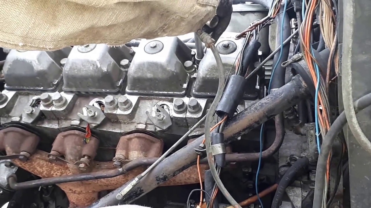 Урал 4320 часть 8 . Снятиге ГБЦ с двигателя камаз 740 .