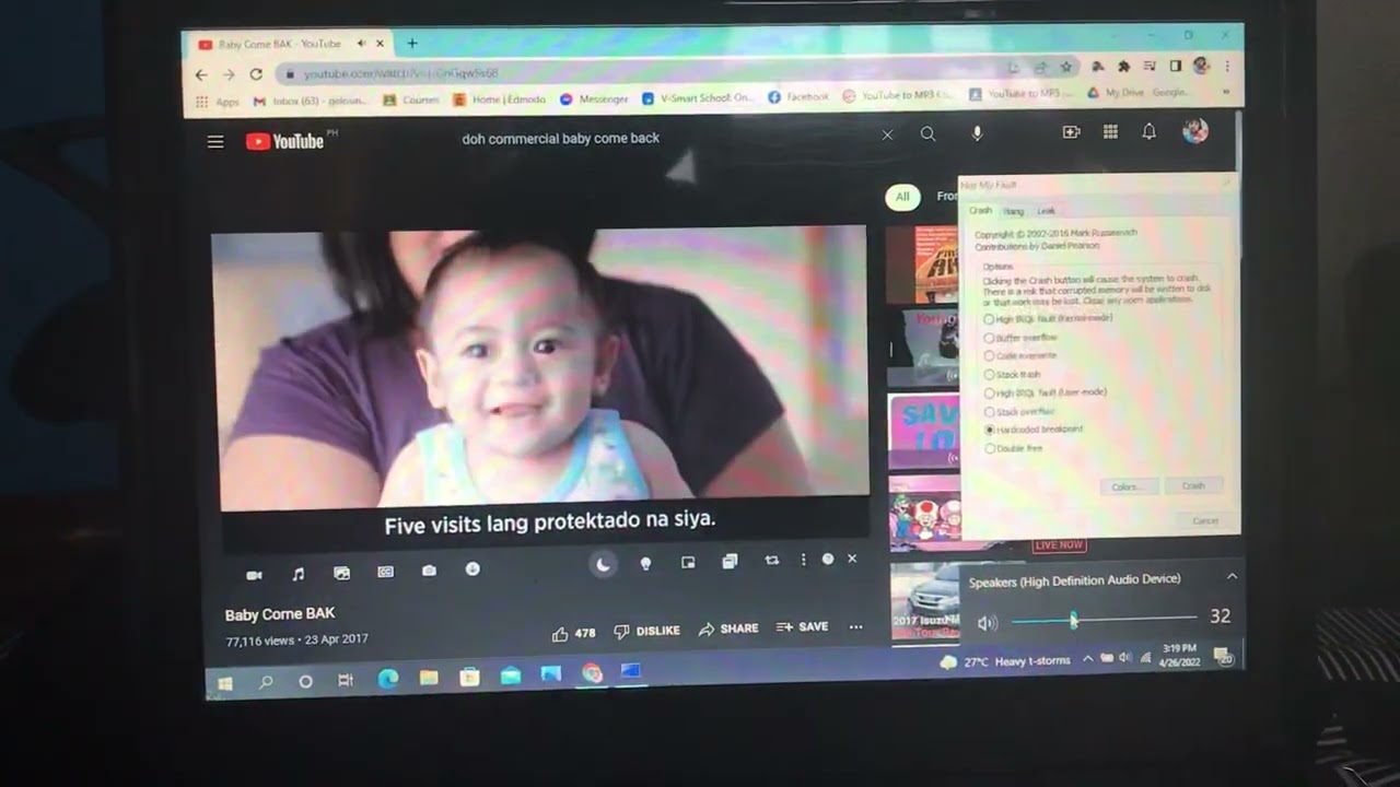 DOH Commercial Baby come back to bakuna has BSOD #2