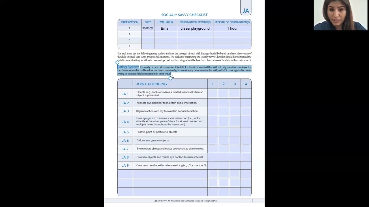 Socially Savvy Checklist- English