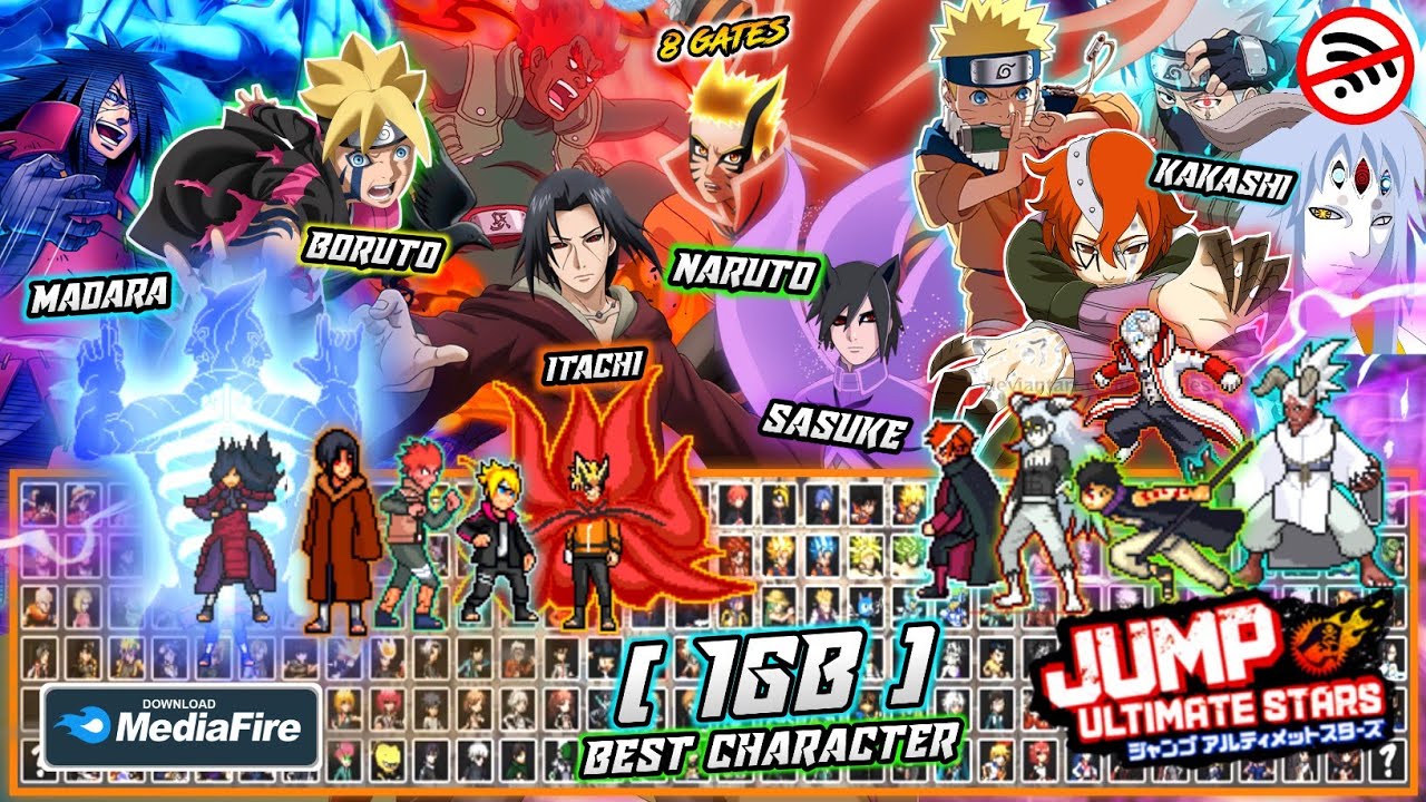 RELEASE ‼️New Crossover Ultimate Stars Mugen Android 2023!! [1.3GB] Best Ultimate Jutsu | BvN Mugen