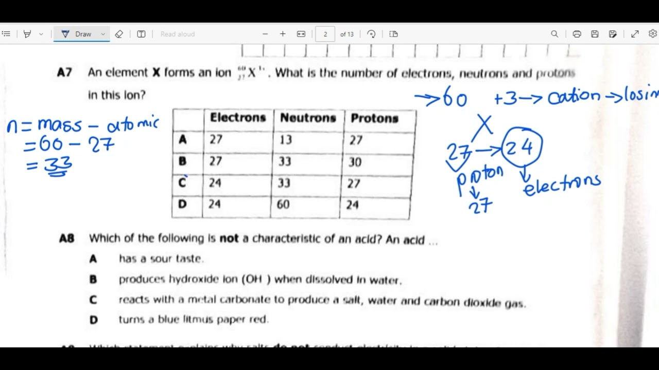 science Paper 2 2023 GCE SECTION A