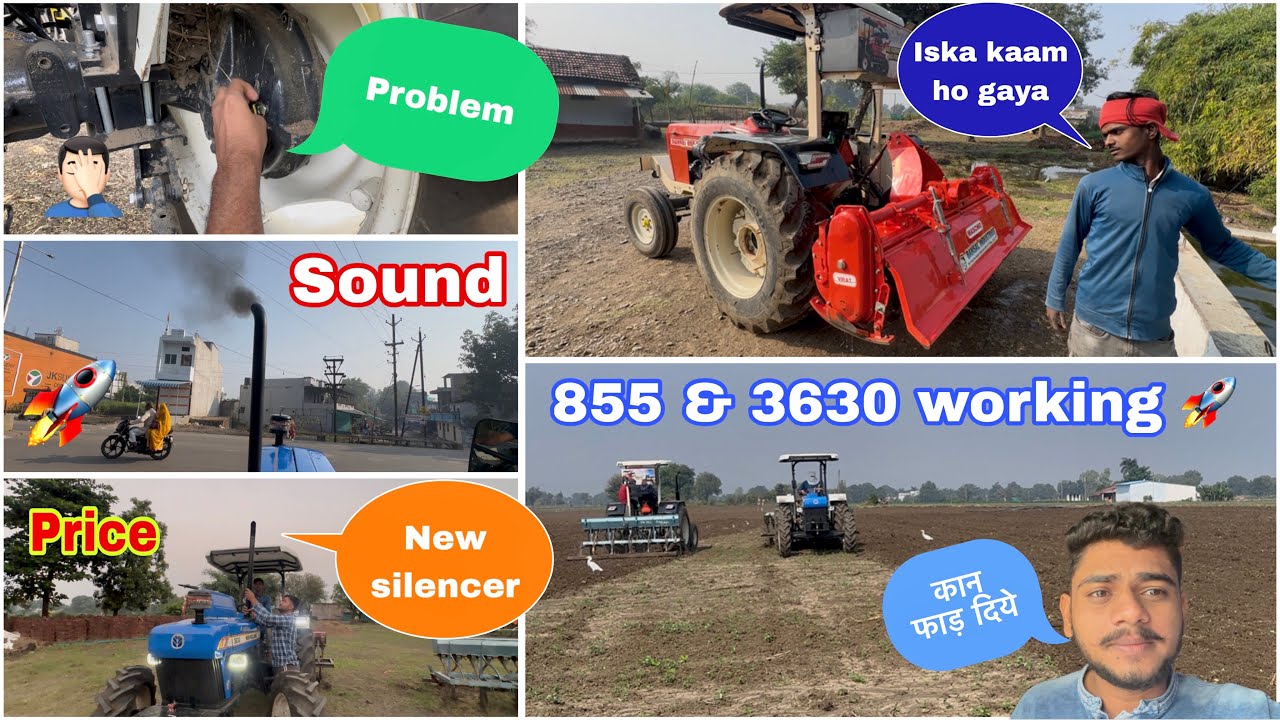 Ab aaya 3630 ke Sound me maja 😎 / big problem New Holland 🤦🏻‍♂️ !! 855 or 3630 🚀