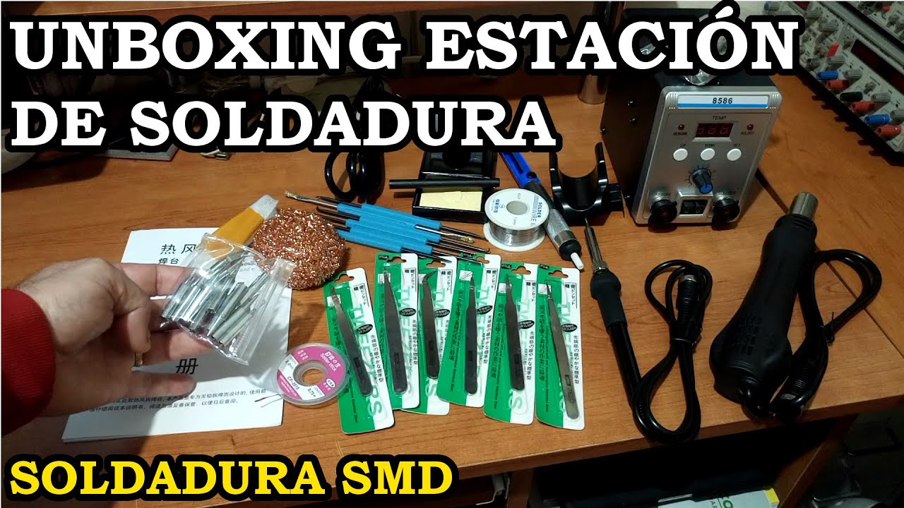 Unboxing o Desembalaje de Estación de Soldadura SMD. Modelo 8586. 189