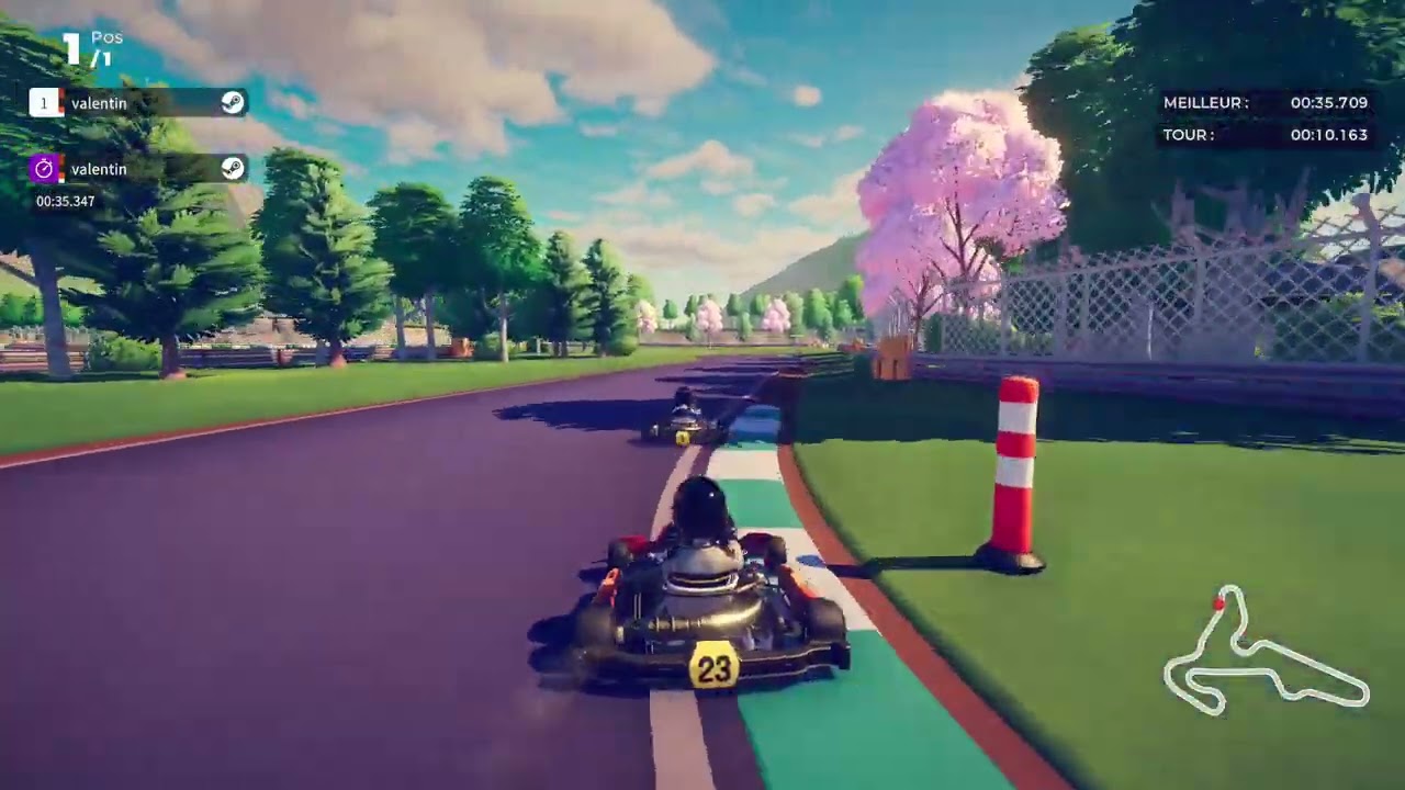 Karting Superstars a deux doigts de battre mon temps !