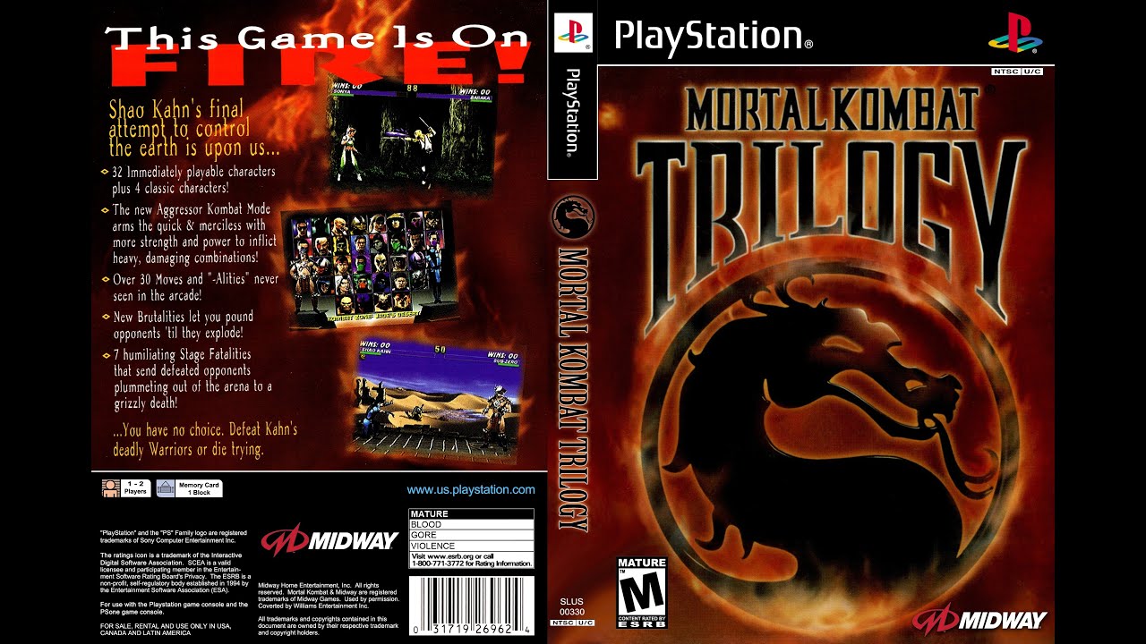 Mortal Kombat Trilogy - Scorpion/Rain (PS1) 1080P 60FPS