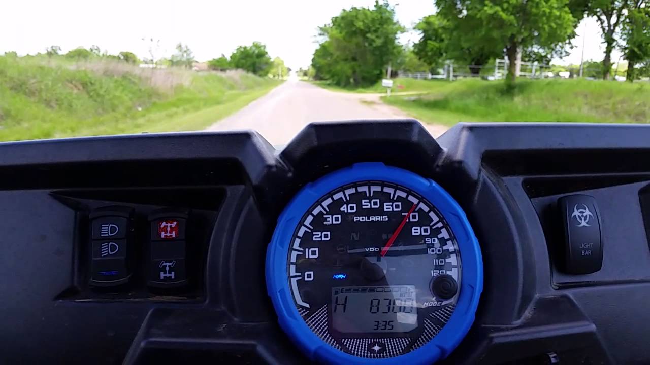 Rzr 1000 top speed run