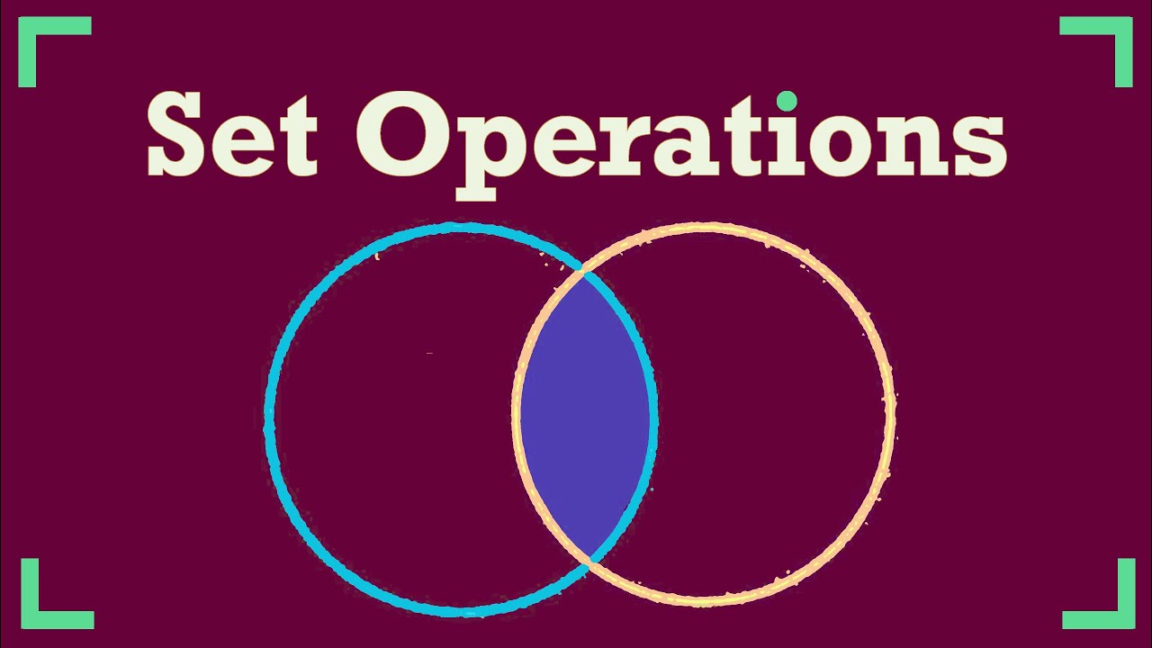Lecture 3 -  Venn Diagrams and Set Operations // Combinatorics Discrete Math