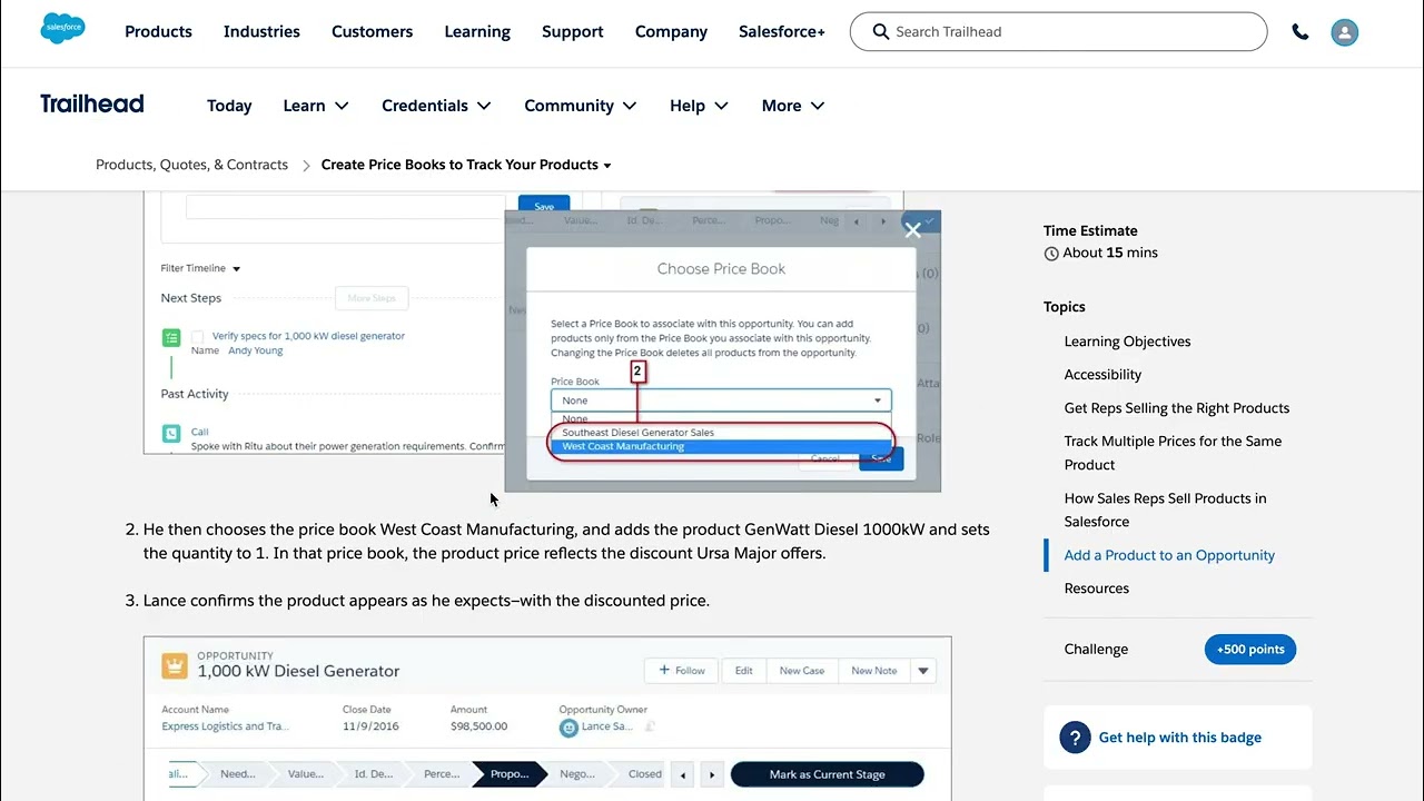 Set up a price book/Create Price Books to Track Your Products