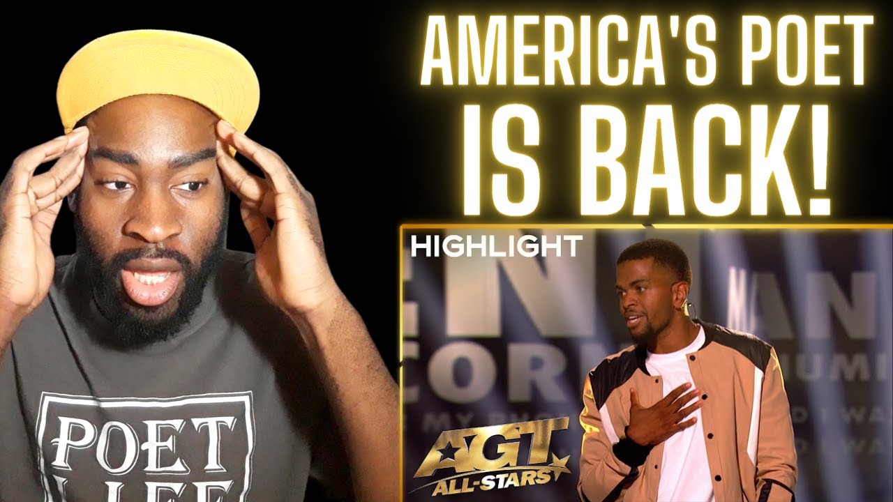 Poet Reacts to Brandon Leake |  Emotional Performance on America's Got Talent All-Stars 2023