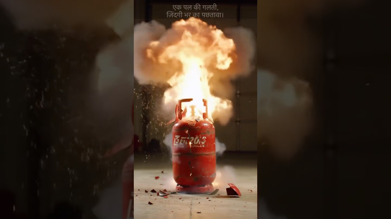 Gas Cylinder Explosion | #gas #explosion #fire #safety #ai #aivideo #aivisuals #viral #viralshorts