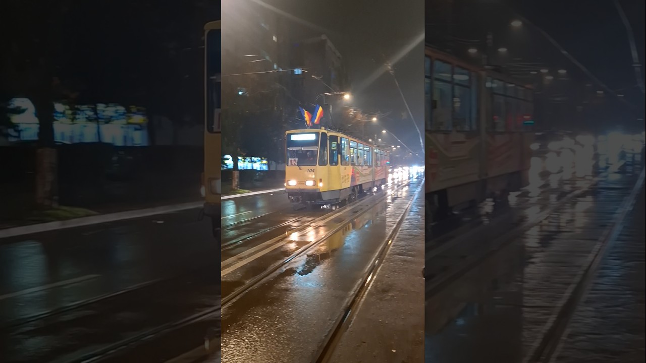 Ploiesti: Tramvaiul Tatra KT4DM 