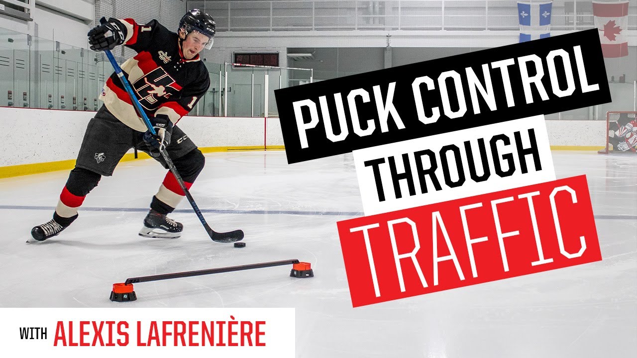 Puck Control Through Traffic with Alexis Lafrenière - Hockey Training Drills