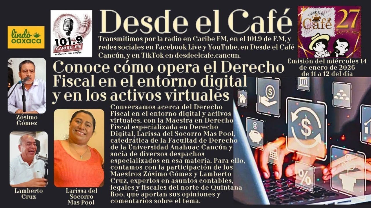 Desde el Café Cancún. Miércoles 14.Enero.2026 📱