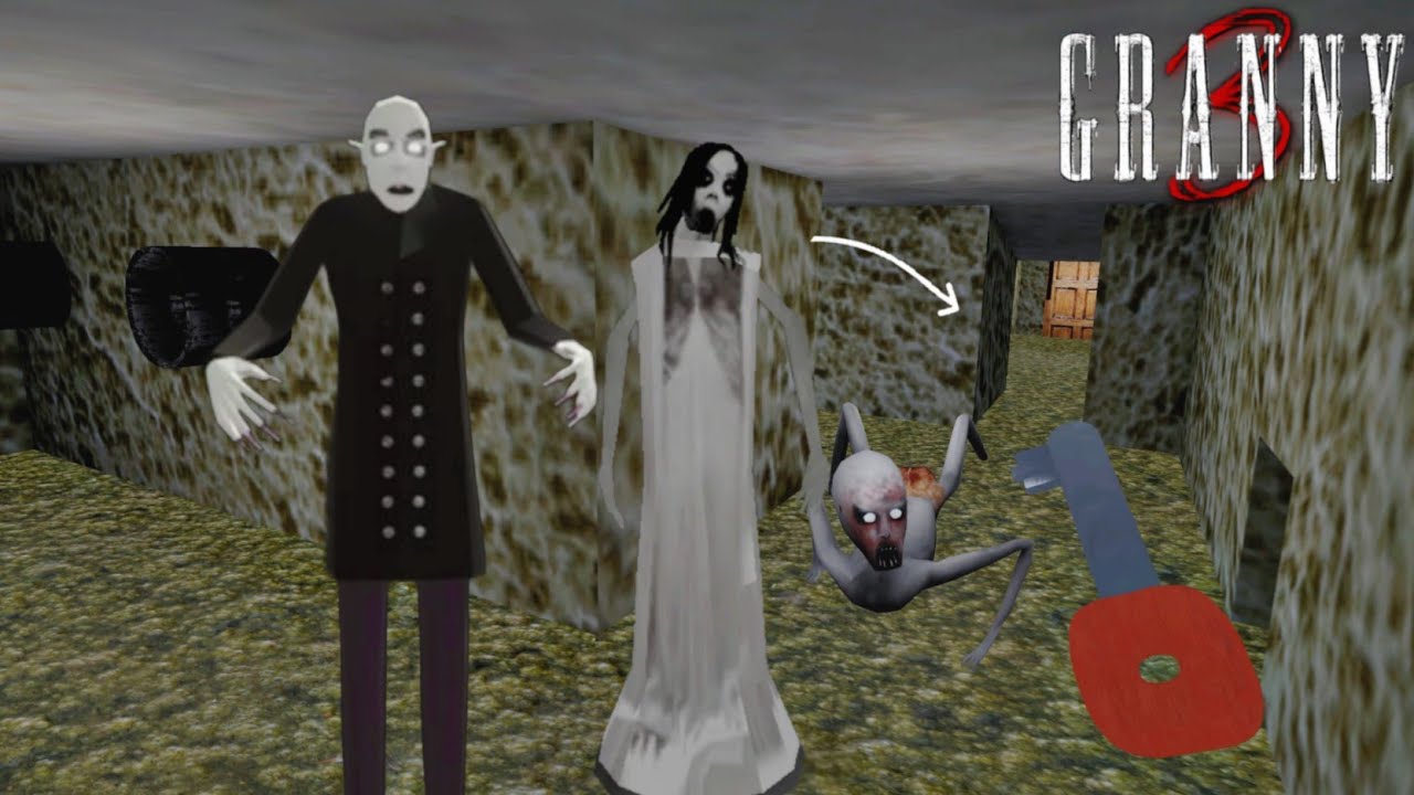 Granny 3 New Sewer Escape with Nosferatu Family and New Weapon in Latest Update