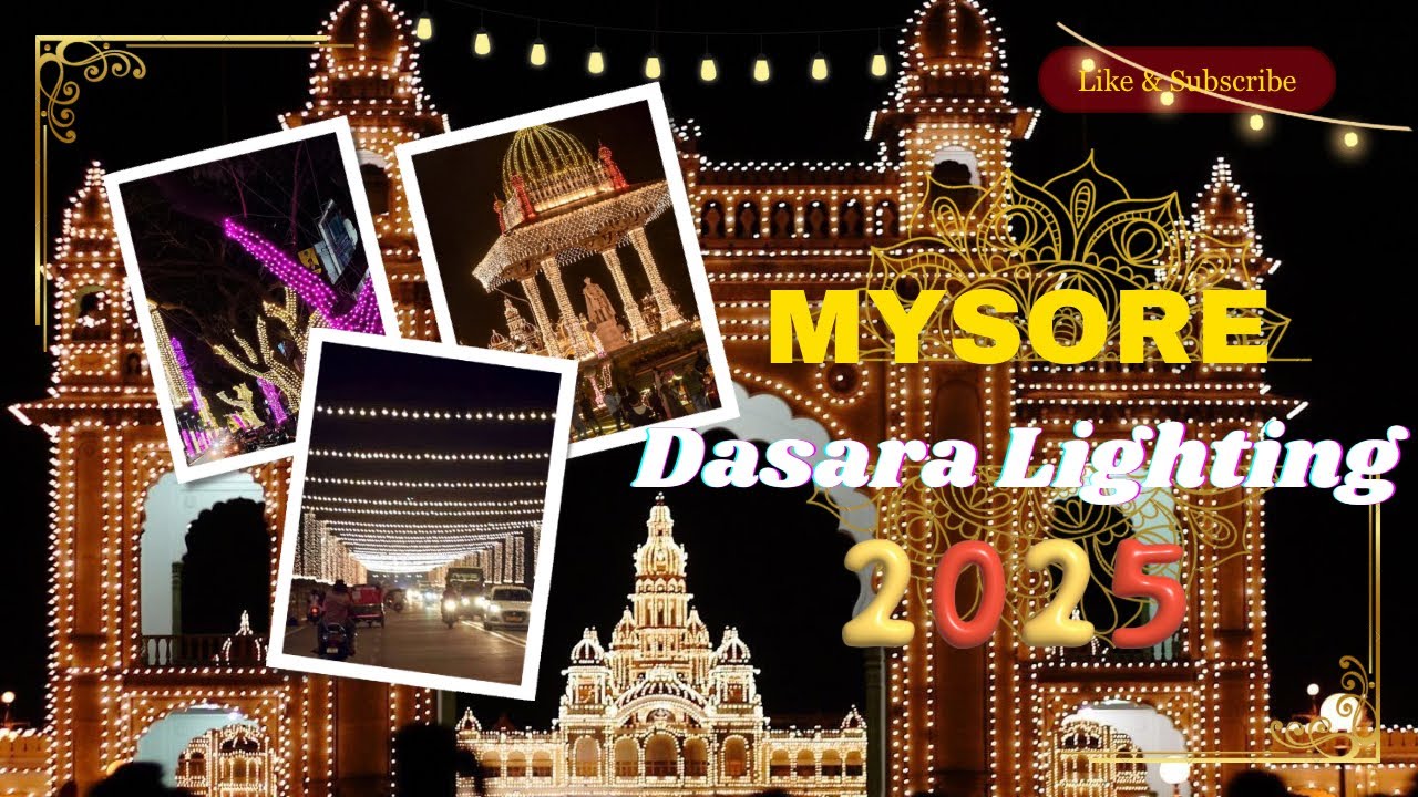 Mysore Dasara Lightings 2025 | Mysore Dasara 2025 | Mysore దసరా #దసరా 