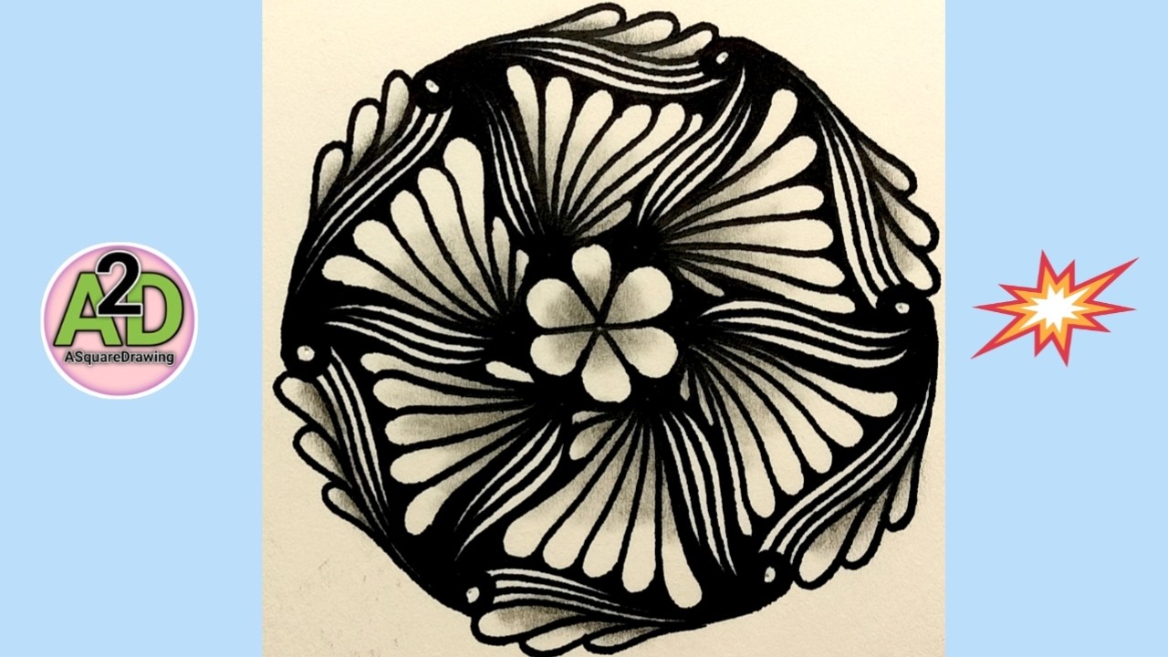 Relaxing drawing-8 | Relaxing pattern Art | Relaxing Zentangle Art