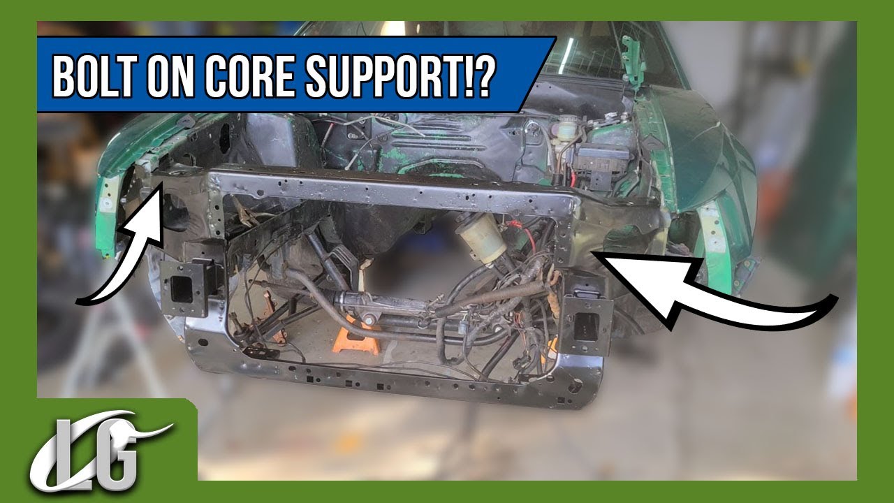 New Bolt-on Core Support for the Green Mustang!
